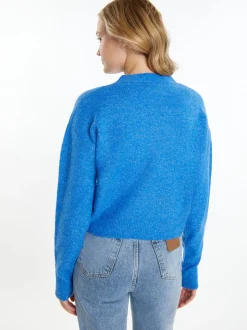 MyMo Damen Strickcardigan in hellblau