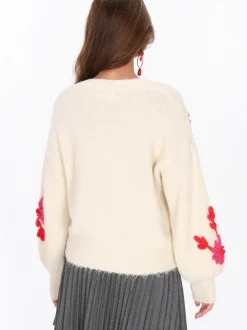 MyMo Damen Strickjacke in beige