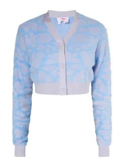 MyMo Damen Strickjacke in blau