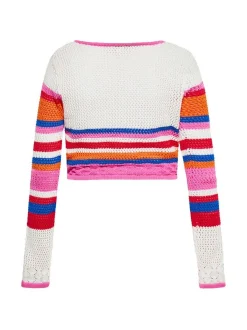 MyMo Damen Strickjacke in mehrfarbig