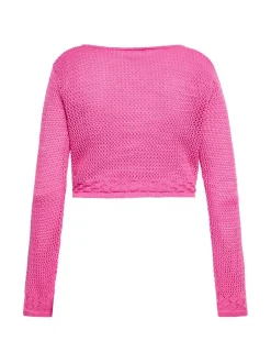 MyMo Damen Strickjacke in pink