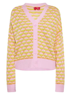 MyMo Damen Strickjacke in pink