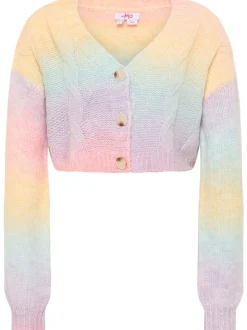 MyMo Damen Strickjacke in rosa