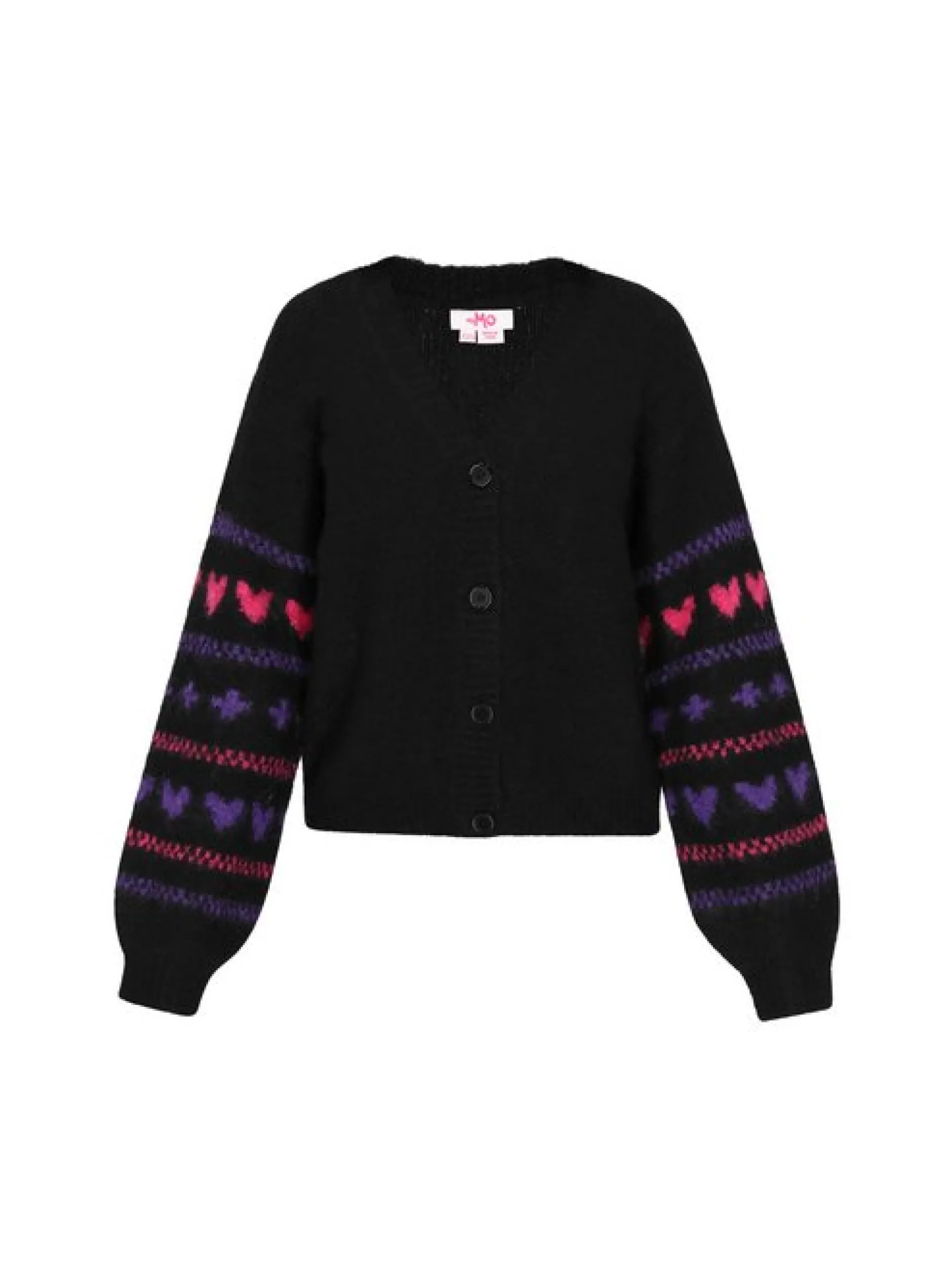MyMo Damen Strickjacke in schwarz