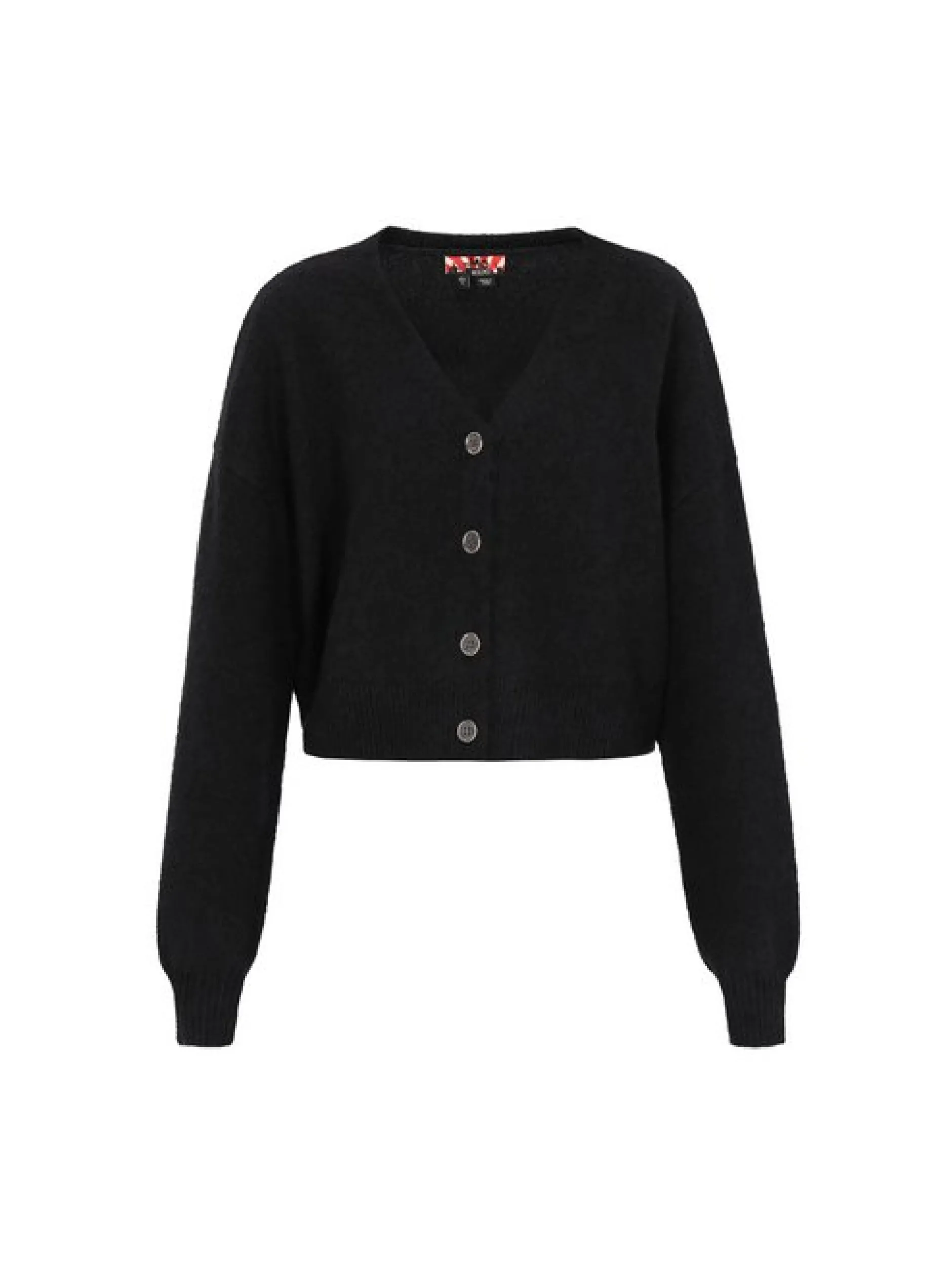 MyMo Damen Strickjacke in schwarz