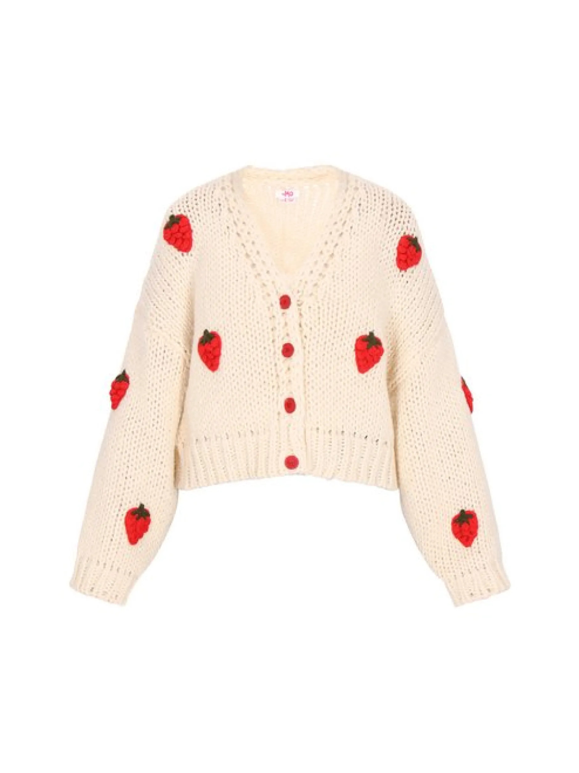 MyMo Damen Strickjacke in weiß