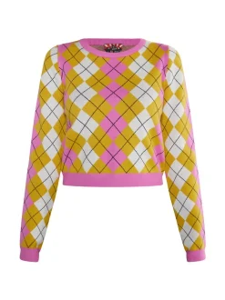 MyMo Damen Strickpullover in mehrfarbig