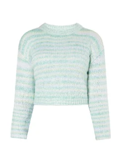 MyMo Damen Strickpullover in grün - Ausschnitt: Rundhals