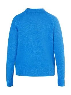 MyMo Damen Strickpullover in hellblau