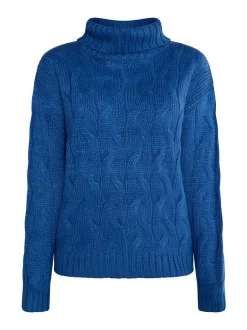 MyMo Damen Strickpullover in marine