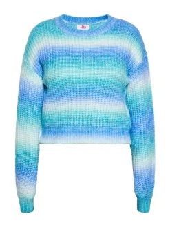 MyMo Damen Strickpullover in mehrfarbig