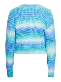 MyMo Damen Strickpullover in mehrfarbig