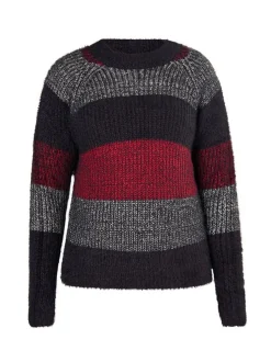 MyMo Damen Strickpullover in mehrfarbig