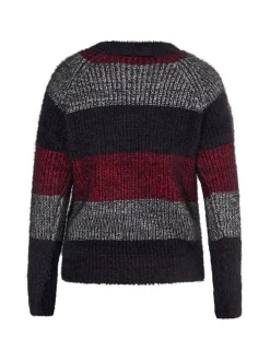 MyMo Damen Strickpullover in mehrfarbig