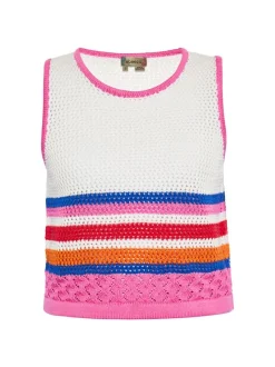 MyMo Damen Stricktop in mehrfarbig