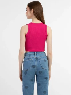 MyMo Damen Tanktop in pink - Ausschnitt: Rundhals