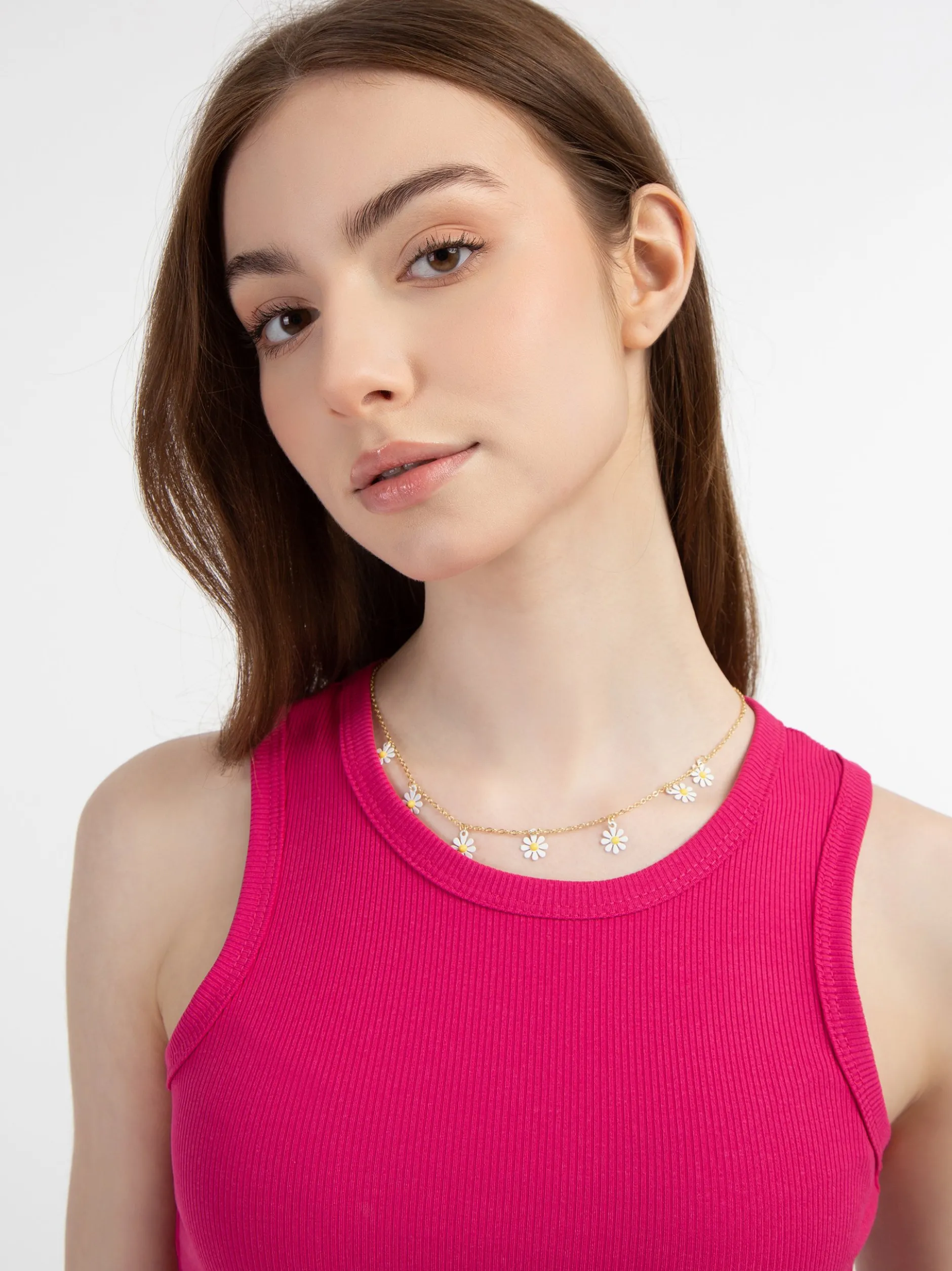 MyMo Damen Tanktop in pink - Ausschnitt: Rundhals