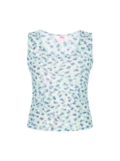 MyMo Damen Top in blau - Ausschnitt: Rundhals