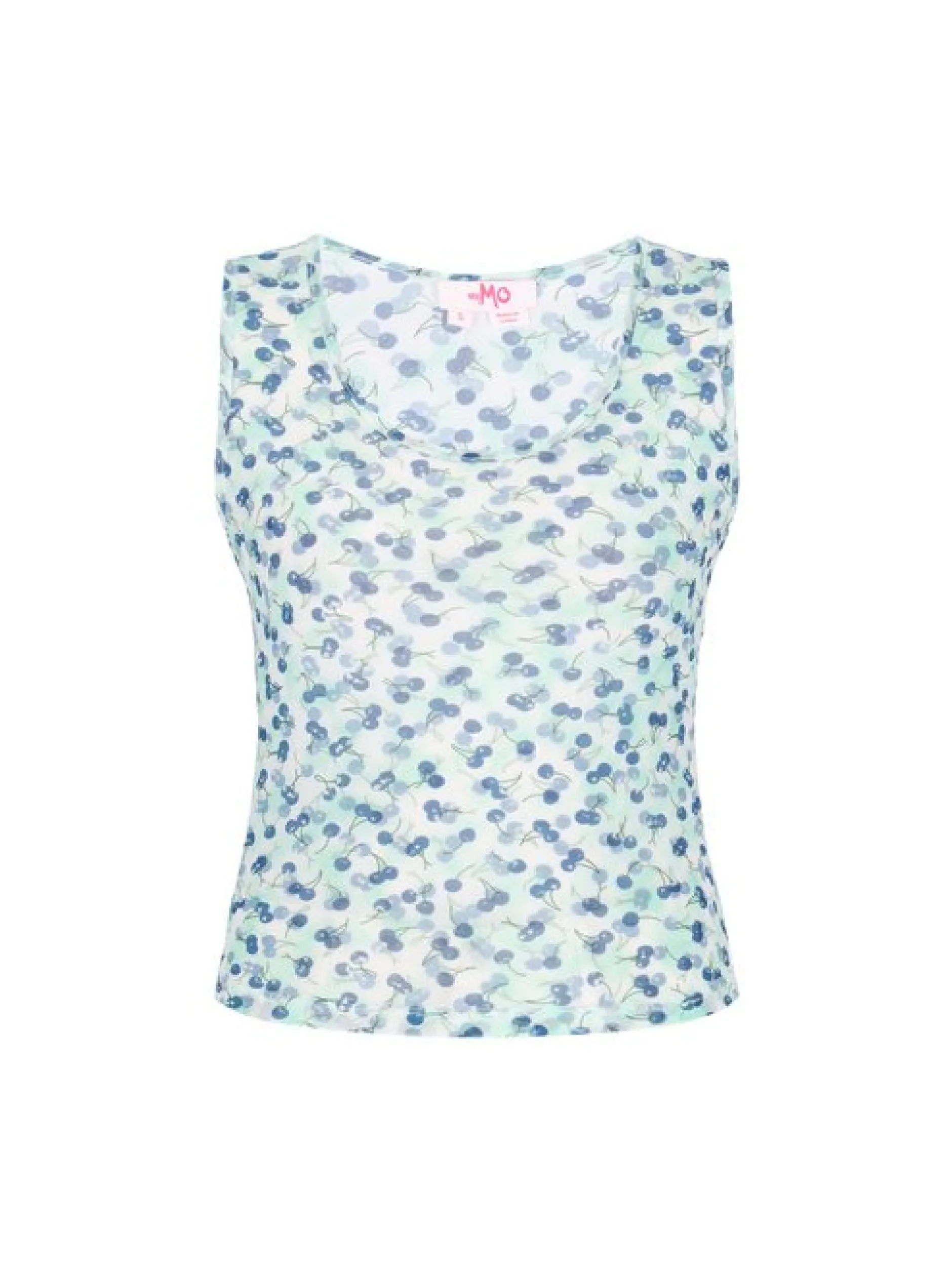 MyMo Damen Top in blau - Ausschnitt: Rundhals