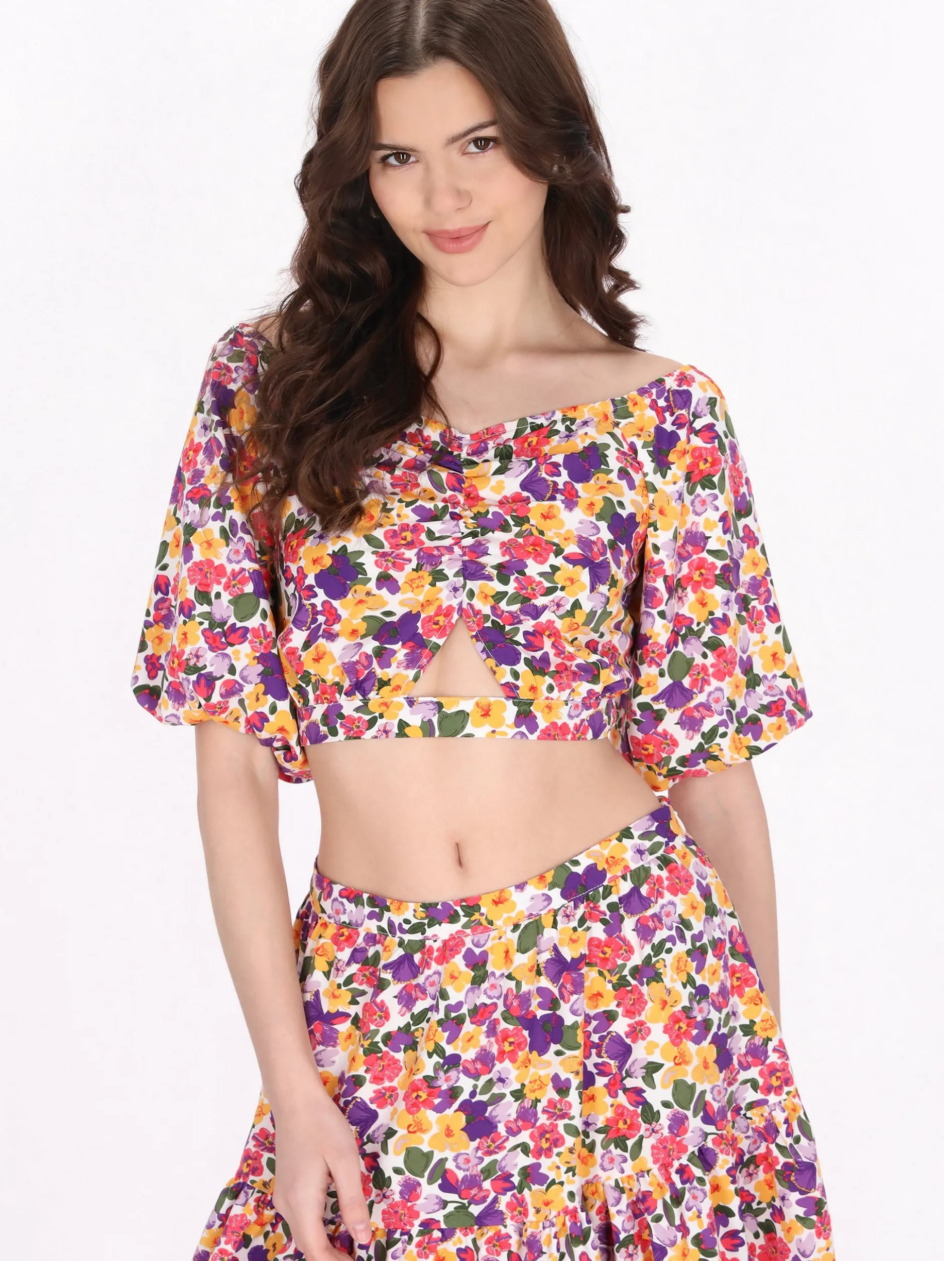 MyMo Damen Top in mehrfarbig