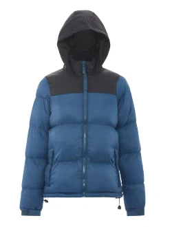 MyMo Damen Wattierte Steppjacke in schwarz