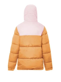 MyMo Damen Wattierte Steppjacke in aprikot