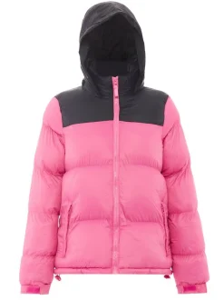 MyMo Damen Wattierte Steppjacke in mehrfarbig