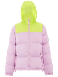 MyMo Damen Wattierte Steppjacke in pink