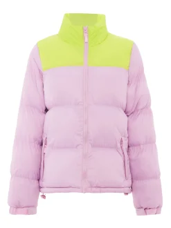 MyMo Damen Wattierte Steppjacke in pink