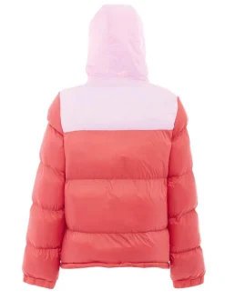 MyMo Damen Wattierte Steppjacke in rot