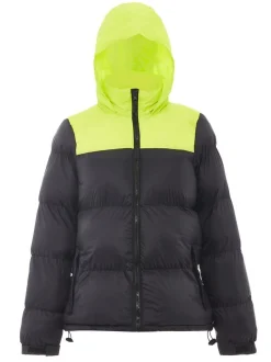 MyMo Damen Wattierte Steppjacke in schwarz