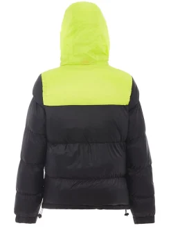 MyMo Damen Wattierte Steppjacke in schwarz