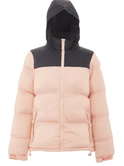 MyMo Damen Wattierte Steppjacke in schwarz