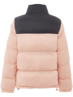 MyMo Damen Wattierte Steppjacke in schwarz