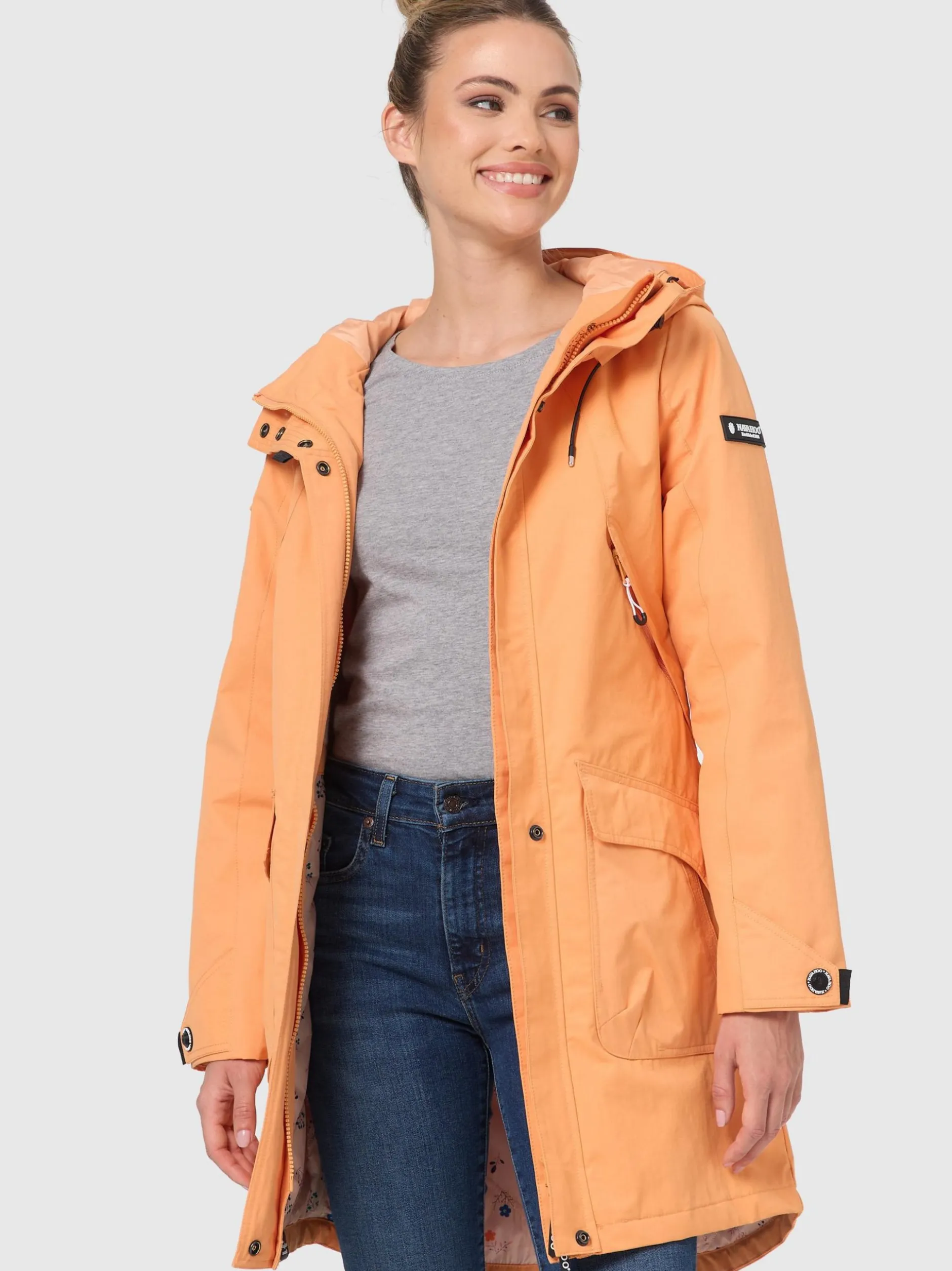 Navahoo Damen Übergangsjacke - Pfefferschote in aprikot