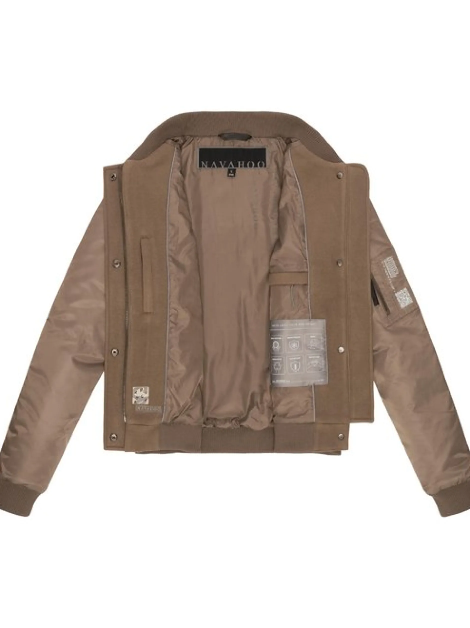 Navahoo Damen Bomberjacke - Willstehaben 14 in braun