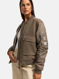 Navahoo Damen Bomberjacke - Willstehaben 14 in braun