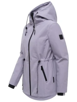 Navahoo Damen Outdoorjacke - Blumentanz 14 in lila