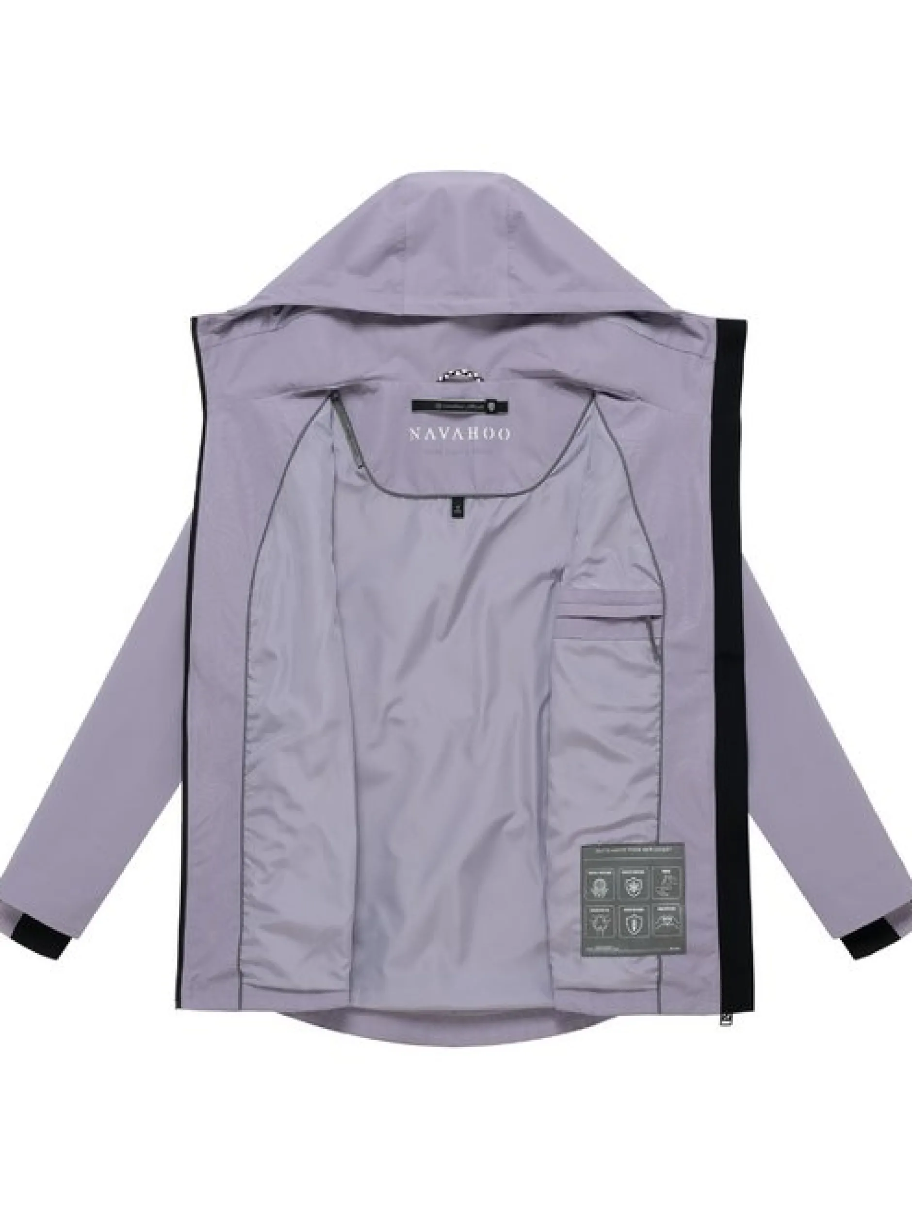 Navahoo Damen Outdoorjacke - Blumentanz 14 in lila