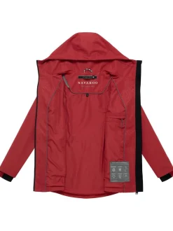 Navahoo Damen Outdoorjacke - Blumentanz 14 in rot