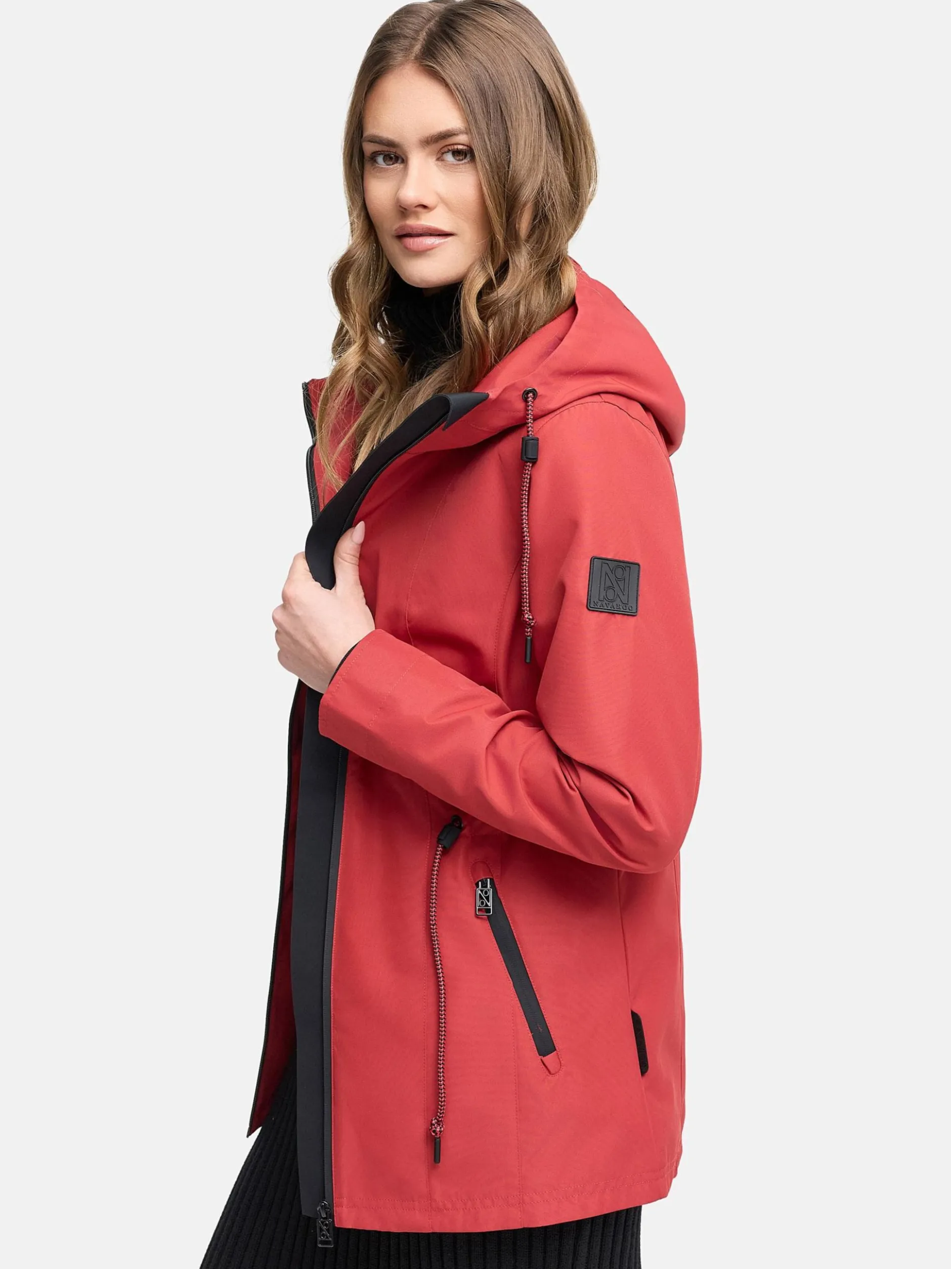 Navahoo Damen Outdoorjacke - Blumentanz 14 in rot