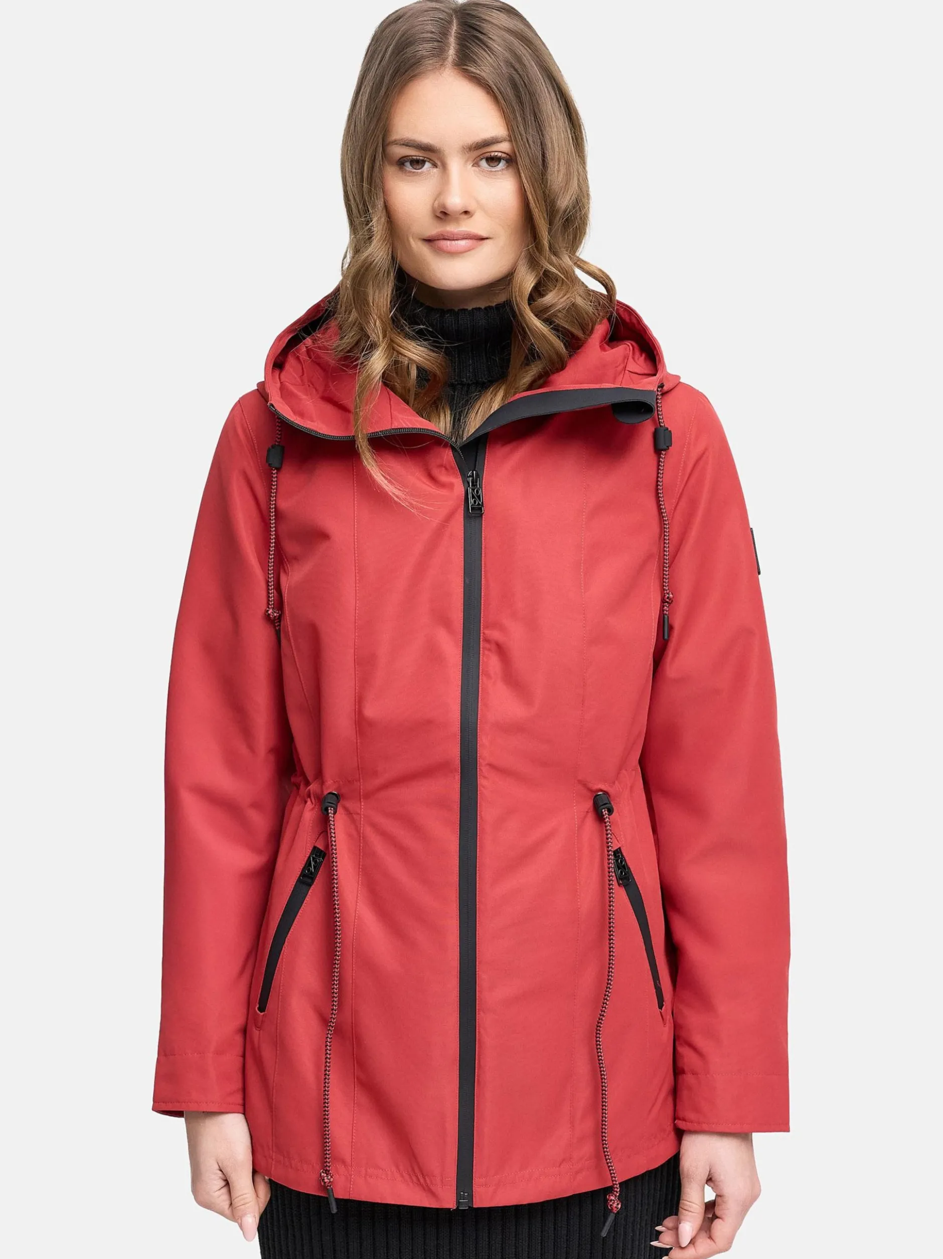 Navahoo Damen Outdoorjacke - Blumentanz 14 in rot