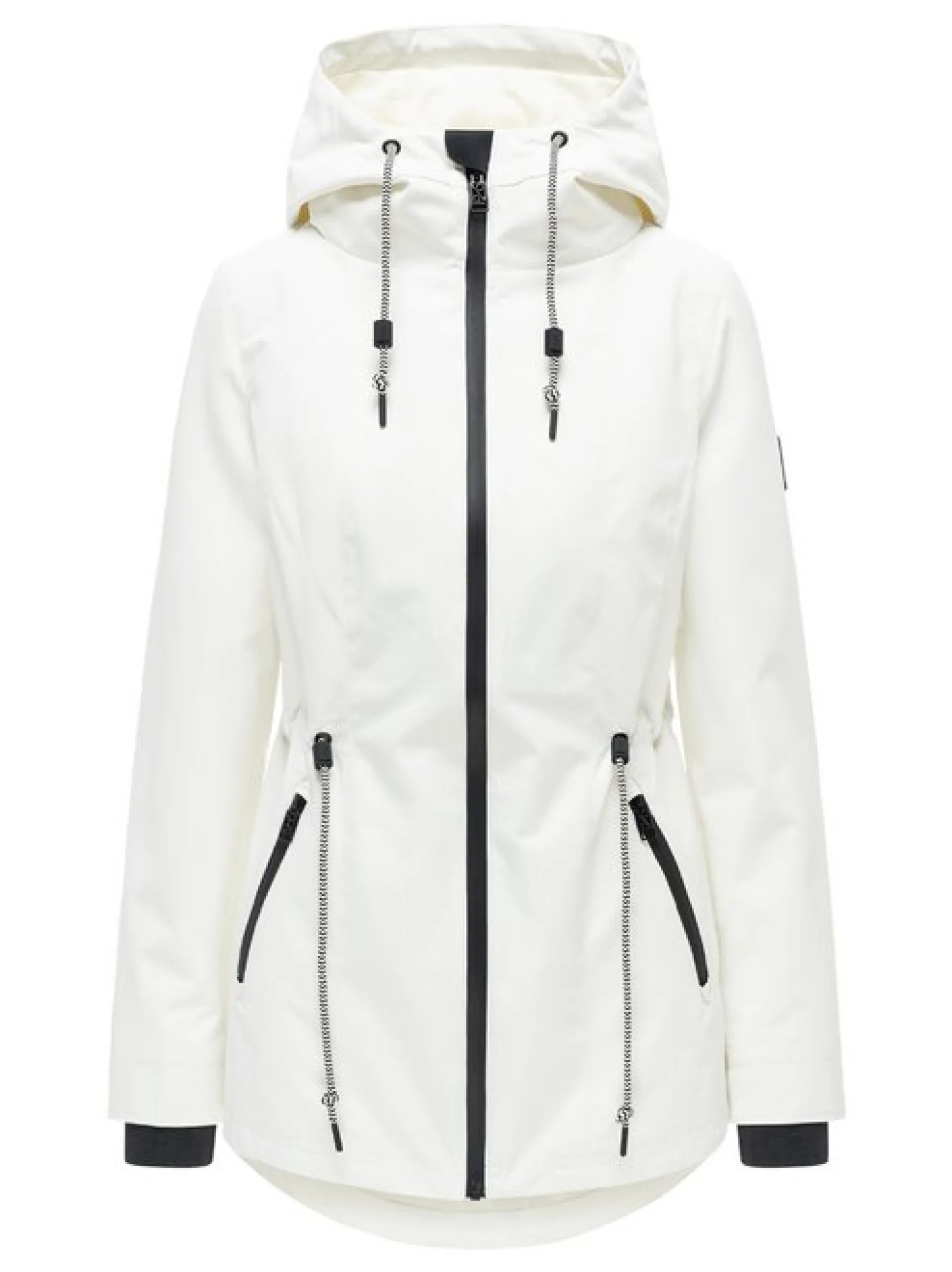 Navahoo Damen Outdoorjacke - Blumentanz 14 in weiß