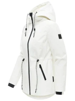 Navahoo Damen Outdoorjacke - Blumentanz 14 in weiß