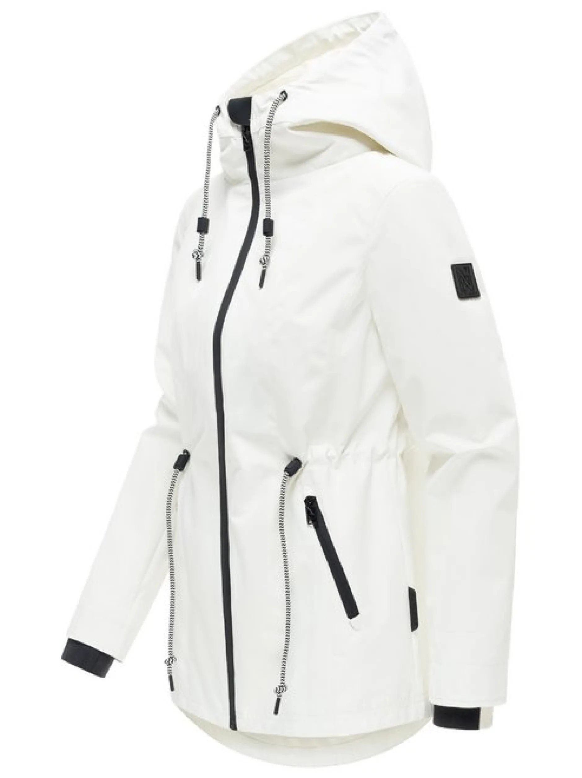 Navahoo Damen Outdoorjacke - Blumentanz 14 in weiß