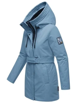 Navahoo Damen Parka - Eishauch 14 in blau