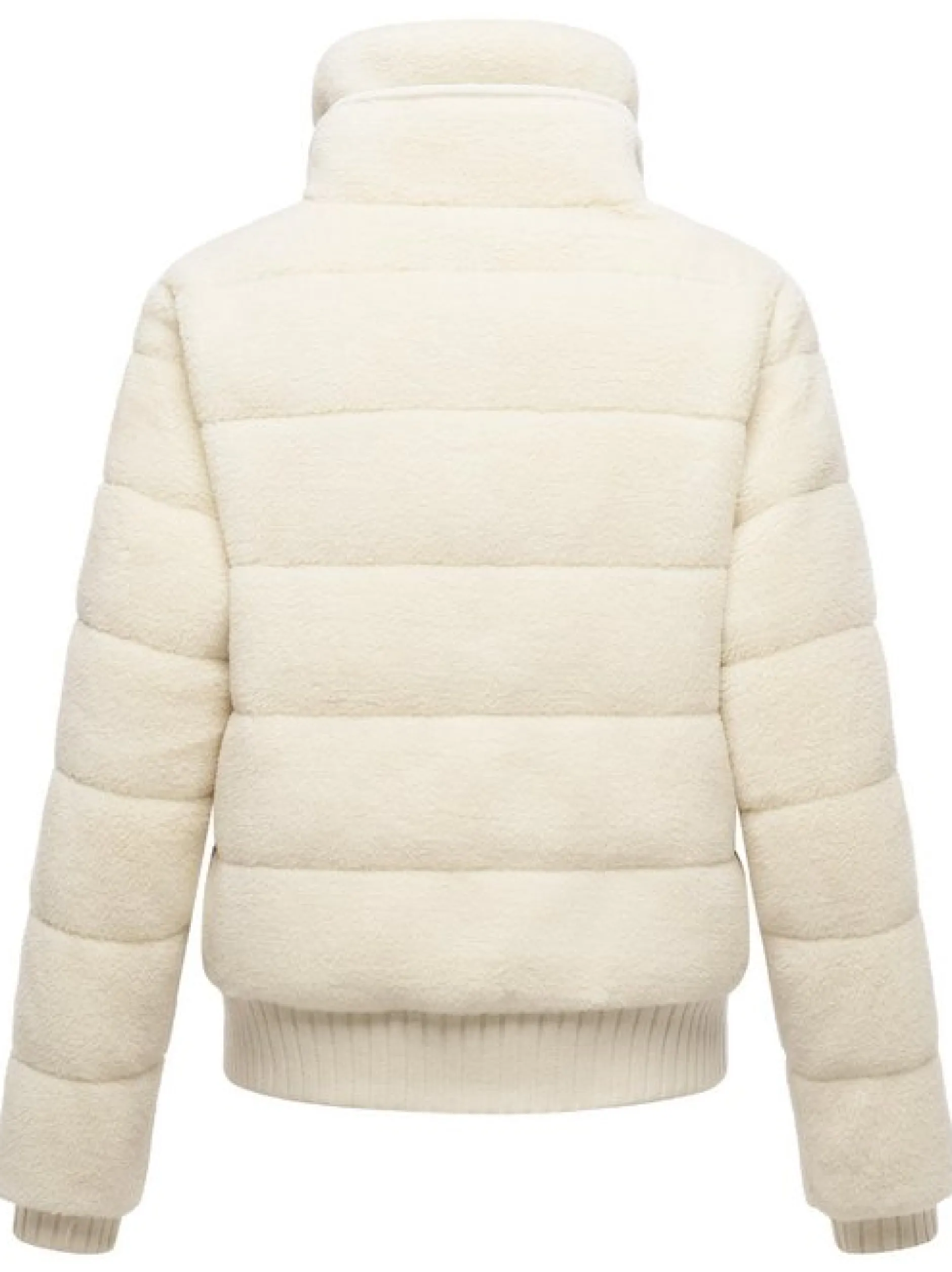 Navahoo Damen Plüschjacke - Schneepuder 14 in weiß