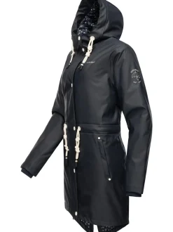 Navahoo Damen Regenjacke - Flower of Ocean in marine