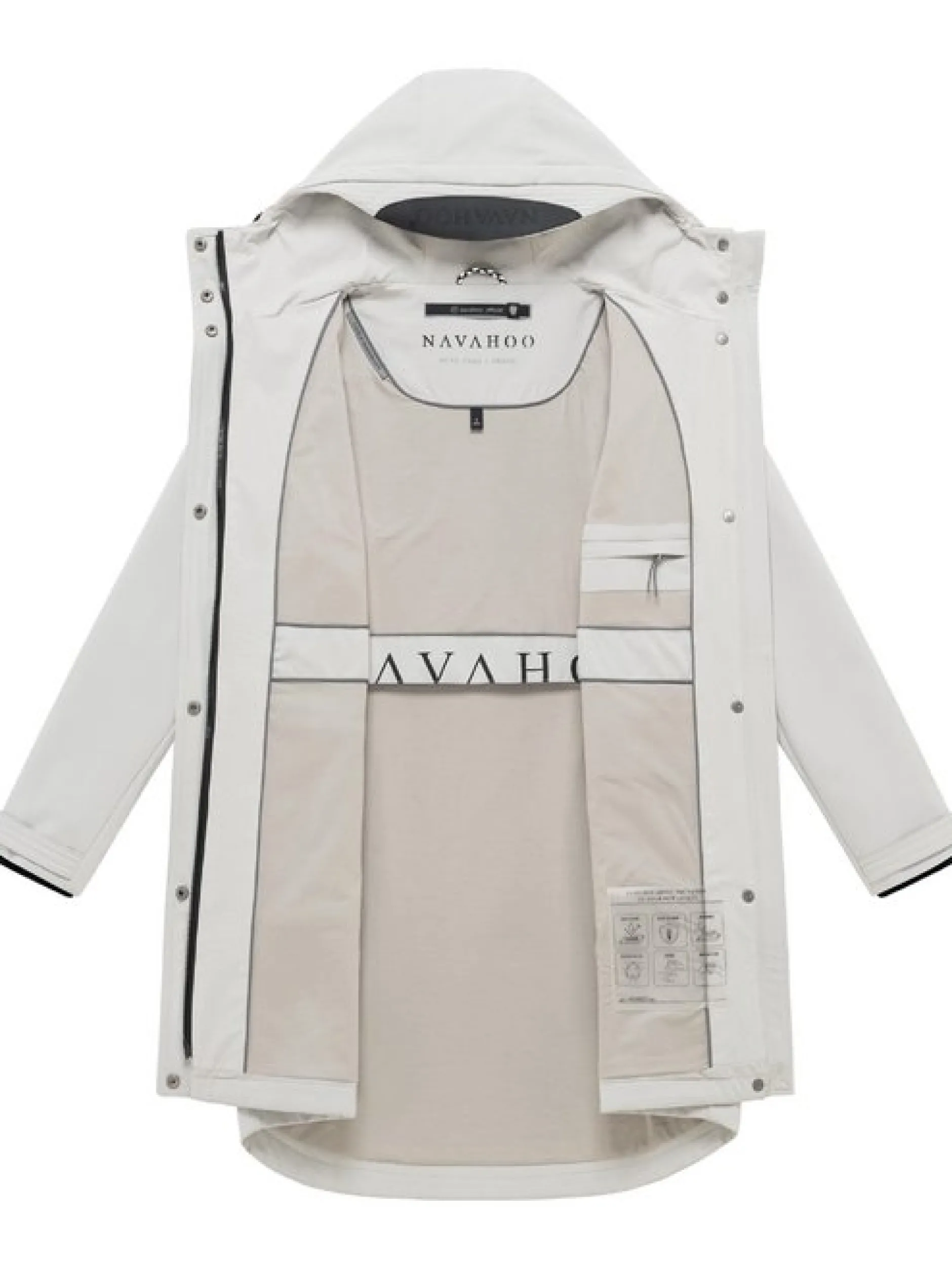 Navahoo Damen Softshellmantel - Morgennebel 14 in ecru