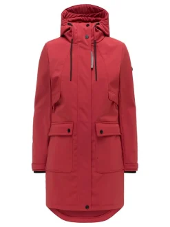 Navahoo Damen Softshellmantel - Morgennebel 14 in rot